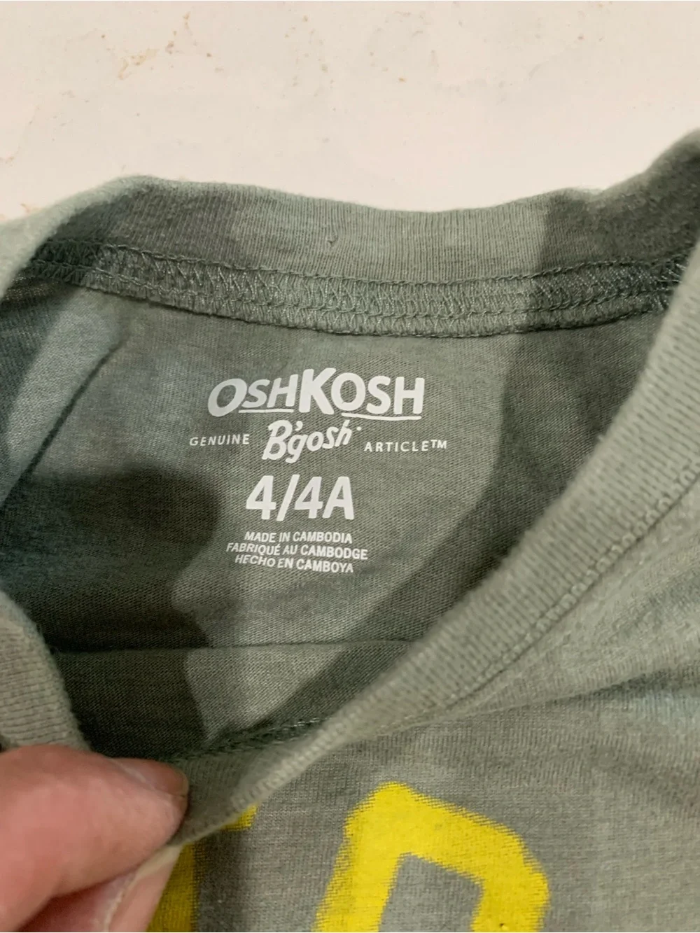OshKosh B'gosh Green 'Rad to the Bone' Dino Graphic Tee - Kids Size 4